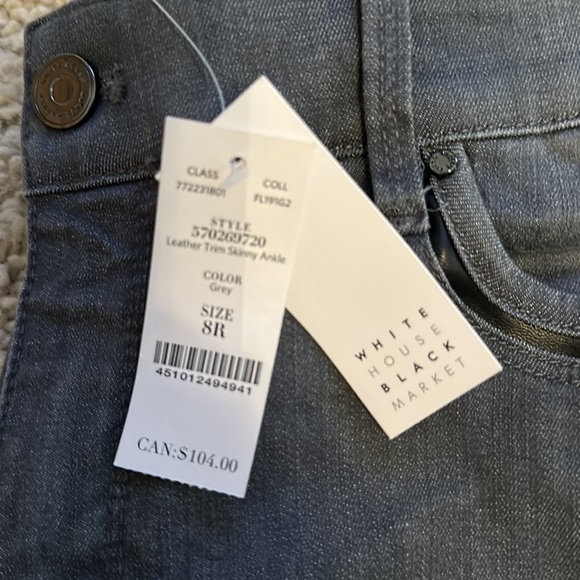 White House black market black washed jeans - Picture 6 of 7